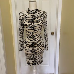 Animal Print Midi Dress